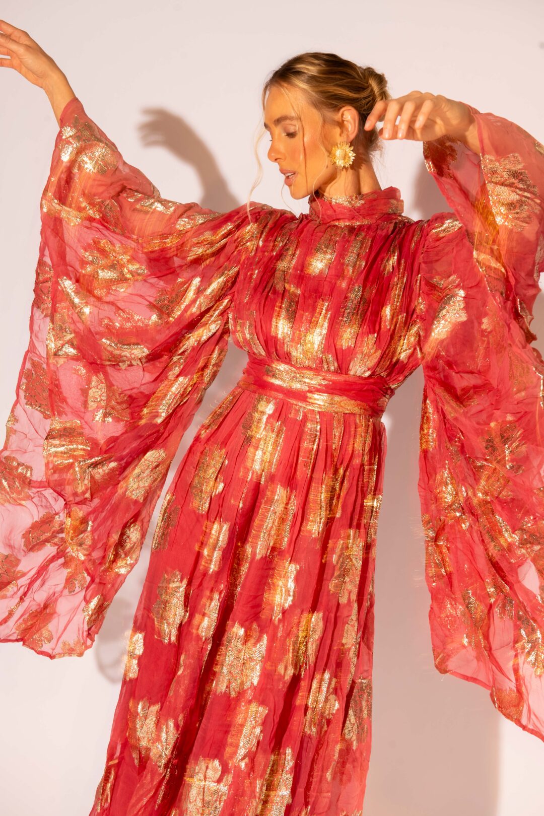 Vestido Gaia Rosa - Imagem 1