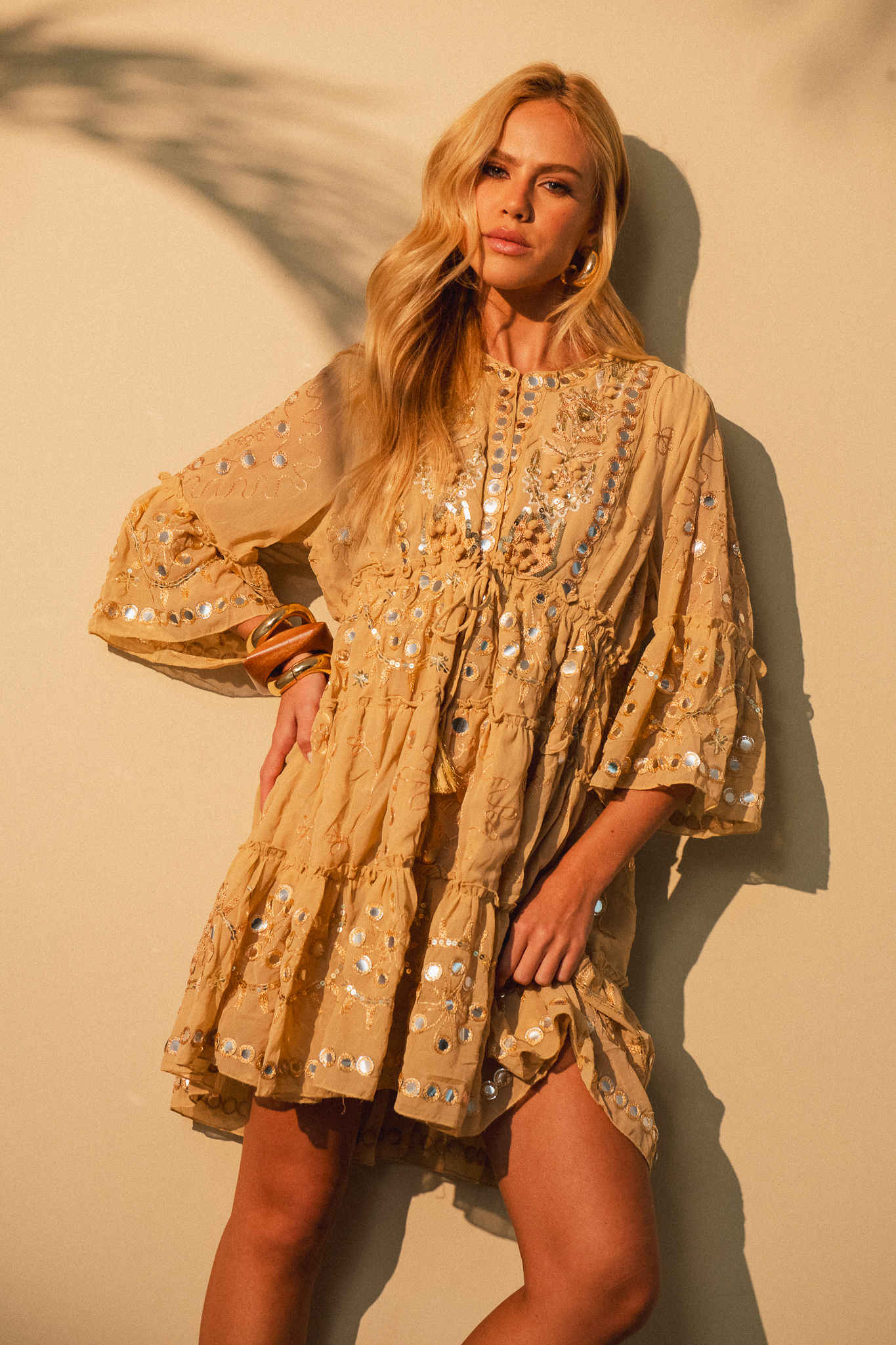 IMG_3502.JPG Vestido Boho Nude - Imagem 1