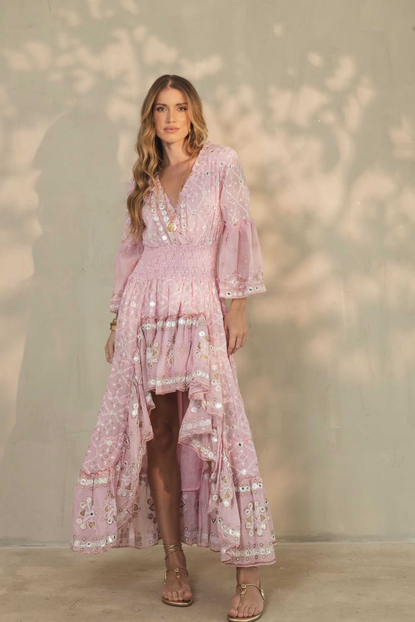 Gypsy – 27.04.26-075 Vestido Formentera Rosa - Imagem 1