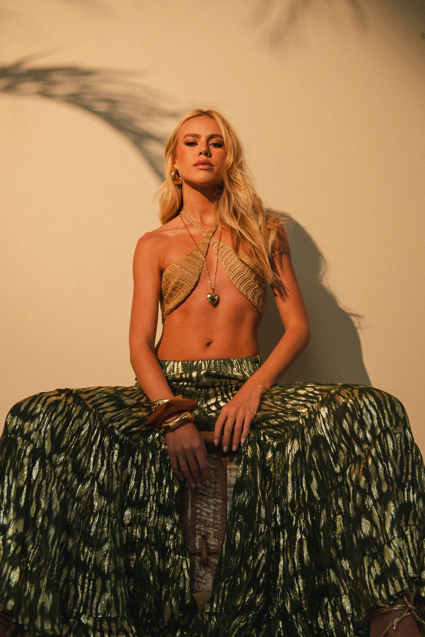 Gypsy - 01.09.26-467 Calça Pantalona Sirena Verde - Imagem 1